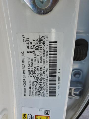 1HGCV2F33JA007713 - 2018 HONDA ACCORD SPORT Blanco foto 12