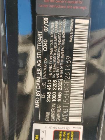 WDBTJ56HX9F261469 - 2009 MERCEDES-BENZ CLK 350 BLACK photo 12