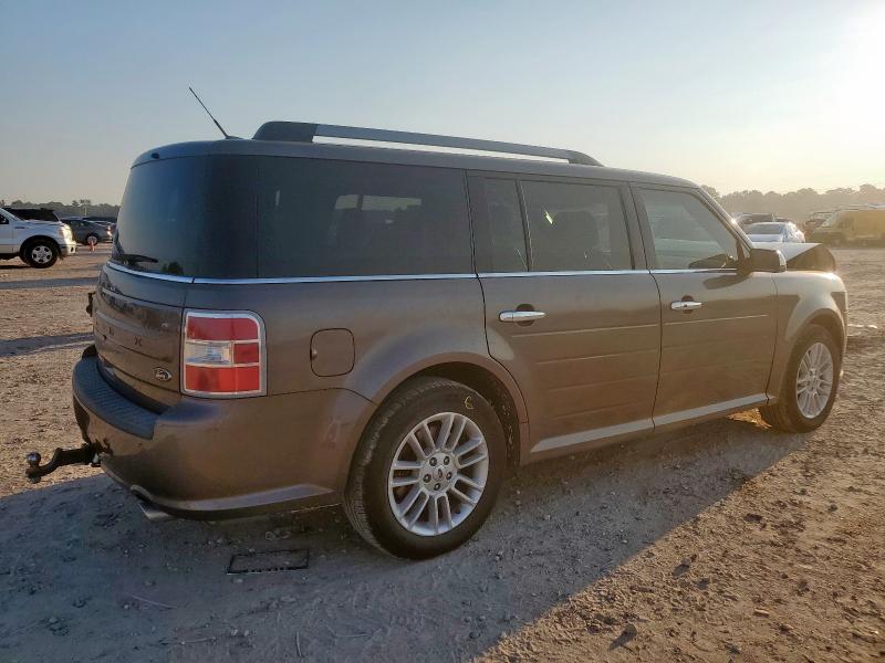 2FMGK5C82KBA13921 - 2019 FORD FLEX SEL თაფლისფერი ფოტო 3
