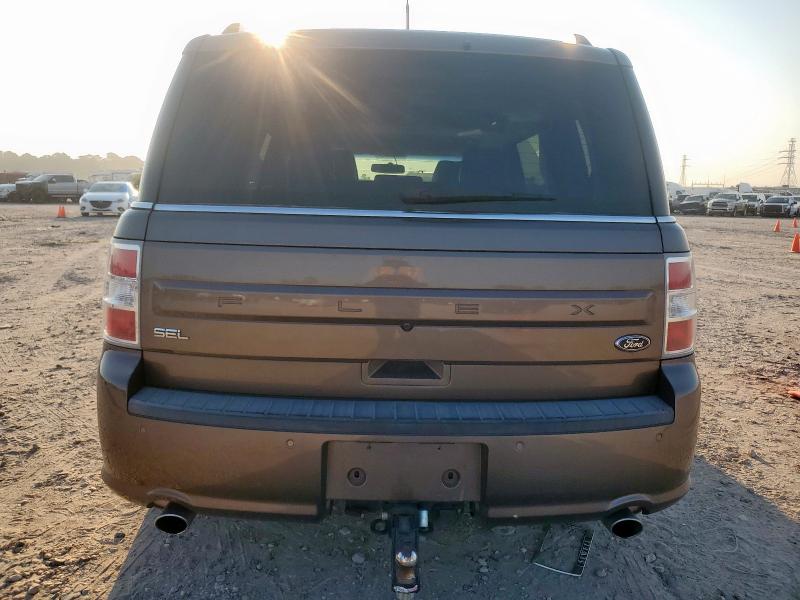 2FMGK5C82KBA13921 - 2019 FORD FLEX SEL თაფლისფერი ფოტო 6