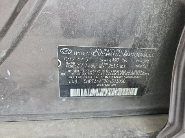 5NPE34AF7GH323000 - 2016 HYUNDAI SONATA SPORT BROWN photo 12