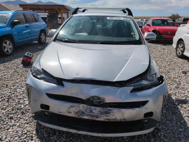 JTDL9RFU5K3000921 - 2019 TOYOTA PRIUS SILVER photo 5