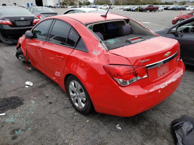 1G1PA5SG9E7171646 - 2014 CHEVROLET CRUZE LS RED photo 2