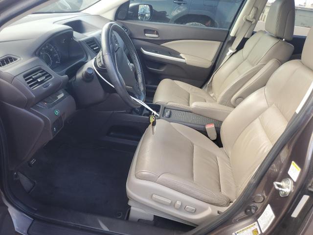 5J6RM3H74CL039721 - 2012 HONDA CR-V EXL GRAY photo 7