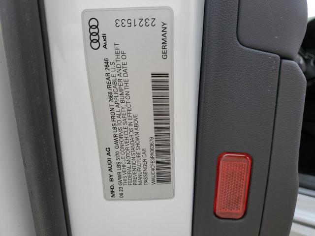 WAUC4CF53PA063679 - 2023 AUDI S5 PREMIUM PLUS თეთრი ფოტო 13