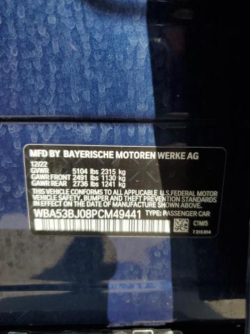 WBA53BJ08PCM49441 - 2023 BMW 540 I Mavi foto 13