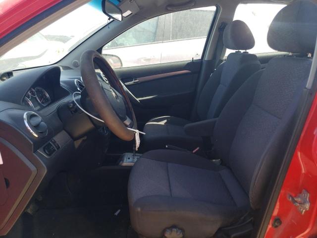 KL1TG56698B076633 - 2008 CHEVROLET AVEO LT RED photo 7