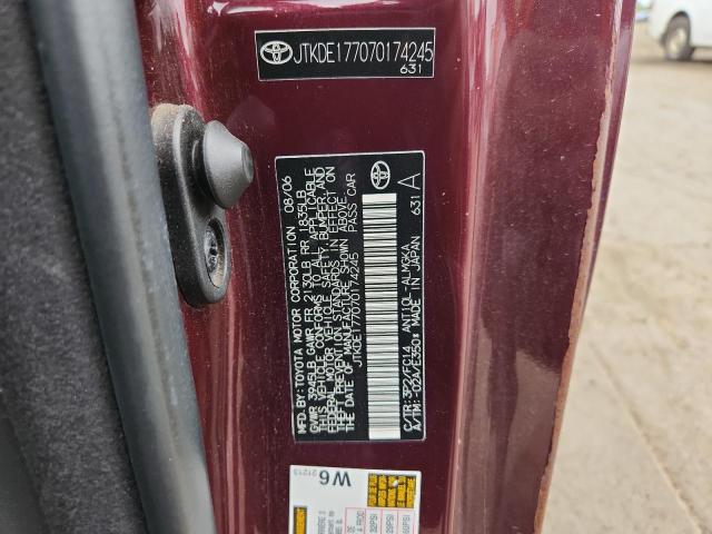 JTKDE177070174245 - 2007 TOYOTA SCION TC BURGUNDY photo 13