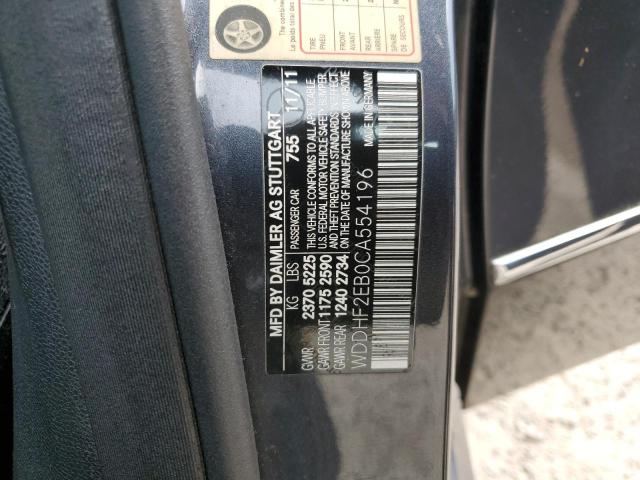 WDDHF2EB0CA554196 - 2012 MERCEDES-BENZ E 350 BLUETEC BLUE photo 12