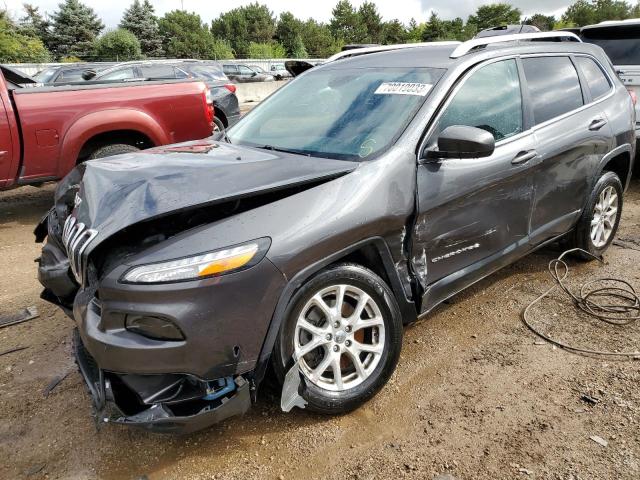 1C4PJMCBXFW664313 - 2015 JEEP CHEROKEE LATITUDE GRAY photo 1