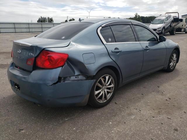 JNKBV61F58M271333 - 2008 INFINITI G35 BLUE photo 3