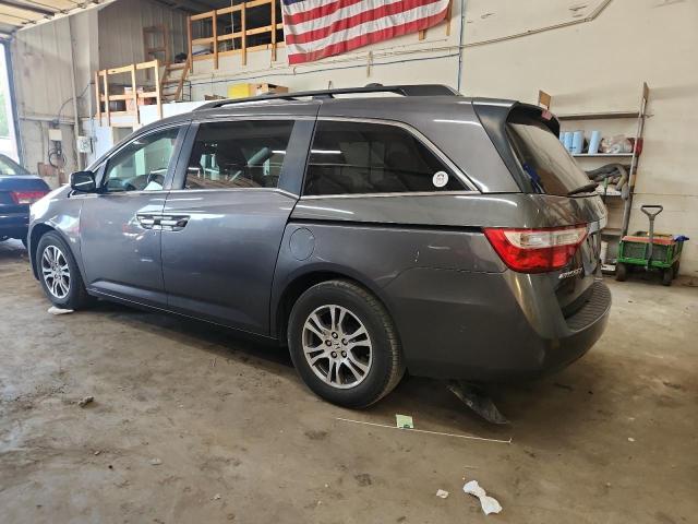 5FNRL5H66DB076771 - 2013 HONDA ODYSSEY EXL GRAY photo 2