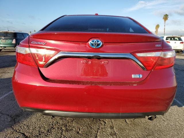 4T1BD1FK8GU196831 - 2016 TOYOTA CAMRY HYBRID RED photo 6