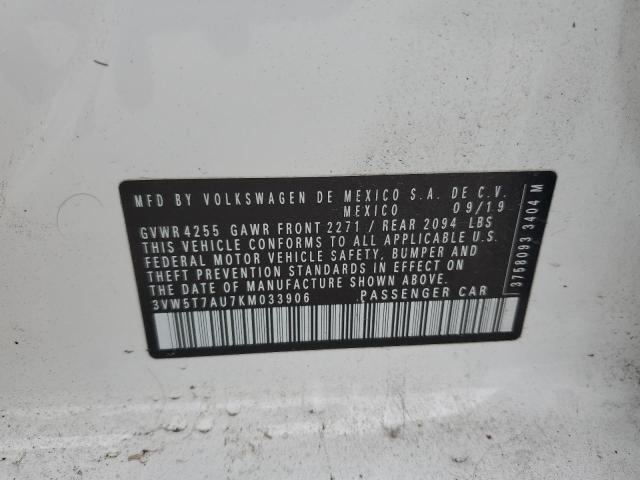 3VW5T7AU7KM033906 - 2019 VOLKSWAGEN GTI S თეთრი ფოტო 13