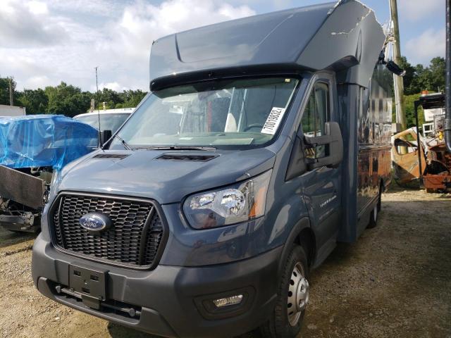 1FDDF6P80NKA46174 - 2022 FORD TRANSIT T-350 HD BLUE photo 1