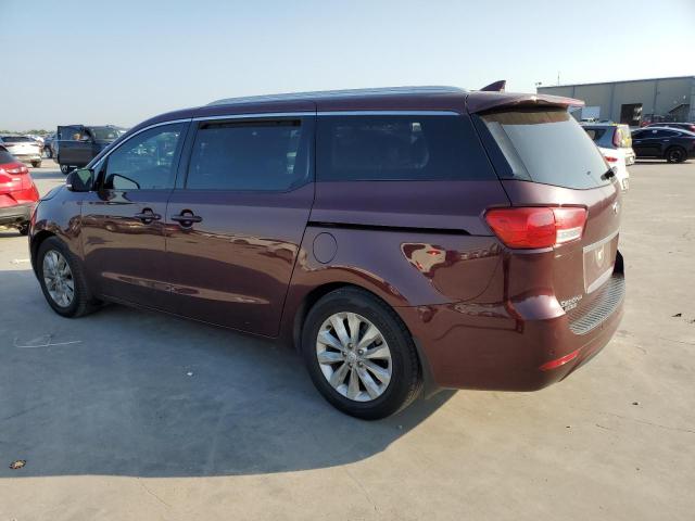 KNDMC5C13F6050505 - 2015 KIA SEDONA EX BURGUNDY photo 2