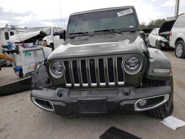 1C4JJXP68MW660343 - 2021 JEEP WRANGLER U SAHARA 4XE GREEN photo 5