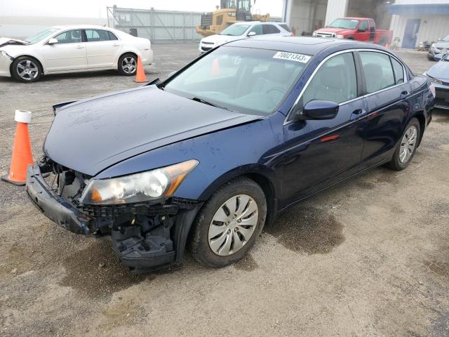 1HGCP2F81BA050938 - 2011 HONDA ACCORD EXL BLUE photo 1