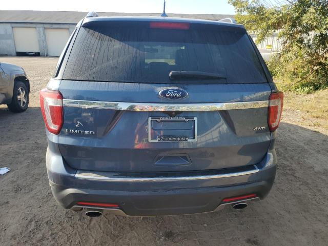 1FM5K8F89JGB91403 - 2018 FORD EXPLORER LIMITED ლურჯი ფოტო 6