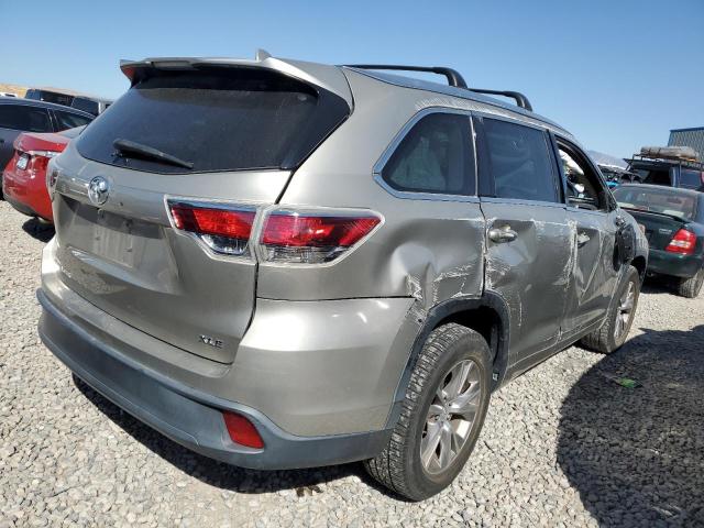 5TDKKRFHXFS040905 - 2015 TOYOTA HIGHLANDER XLE Gümüş foto 3