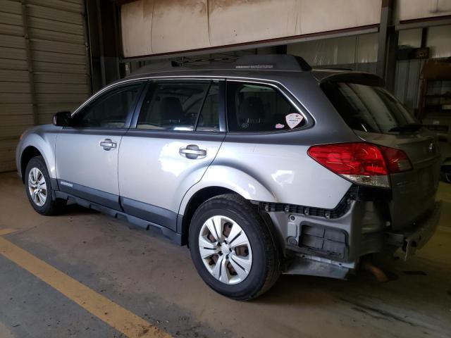 4S4BRCAC4A3370615 - 2010 SUBARU OUTBACK 2.5I SILVER photo 2