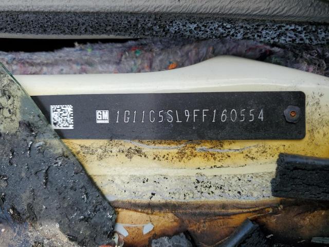 1G11C5SL9FF160554 - 2015 CHEVROLET MALIBU 1LT WHITE photo 13