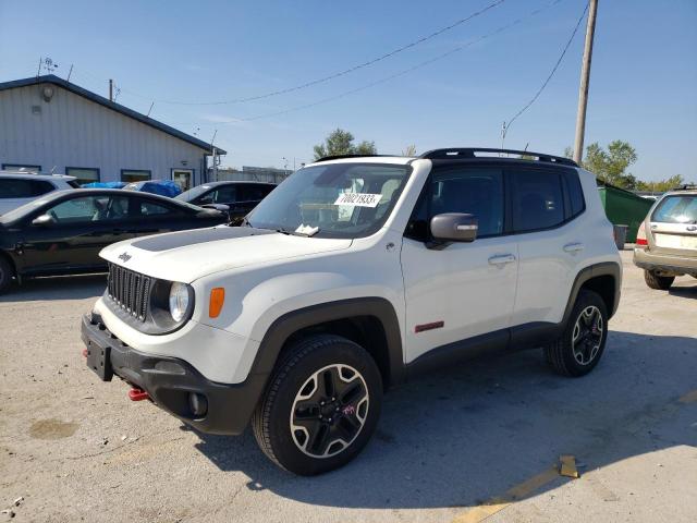 ZACCJBCT4GPE13460 - 2016 JEEP RENEGADE TRAILHAWK WHITE photo 1