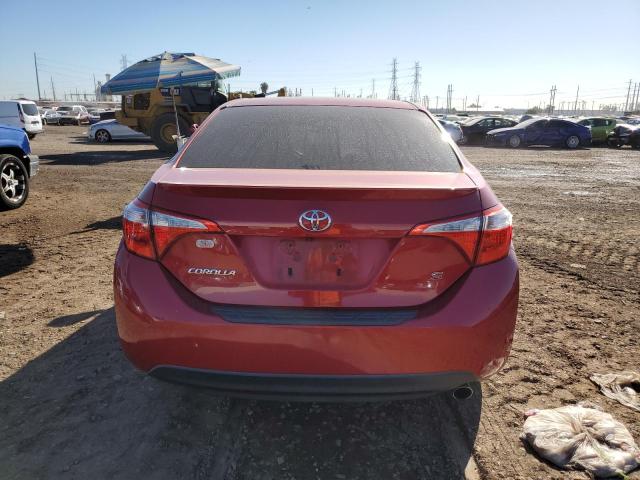 2T1BURHE7EC058993 - 2014 TOYOTA COROLLA L RED photo 6