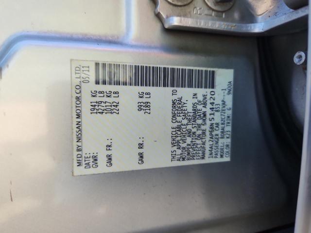 1N4AL2AP6BN514420 - 2011 NISSAN ALTIMA BASE فضي صورة 12