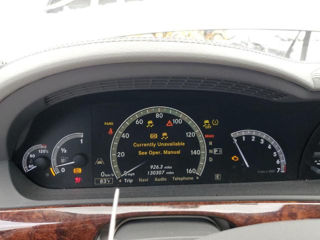 WDDNG9EB3CA465327 - 2012 MERCEDES-BENZ S 550 4MATIC GRAY photo 9