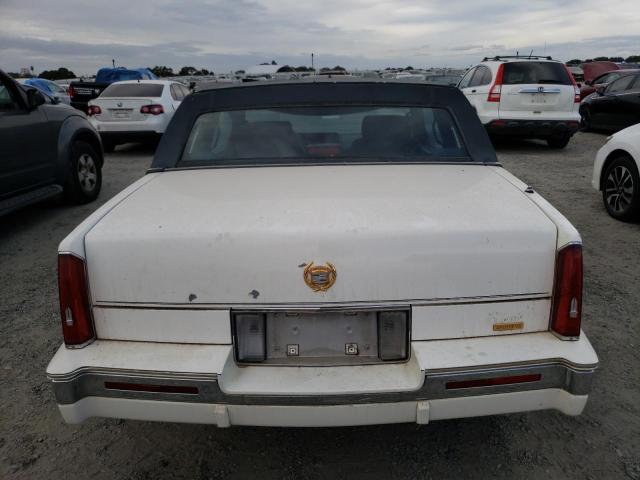 1G6EL1152JU630967 - 1988 CADILLAC ELDORADO WHITE photo 6