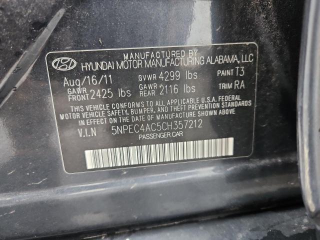 5NPEC4AC5CH357212 - 2012 HYUNDAI SONATA SE 蓝色 照片 12
