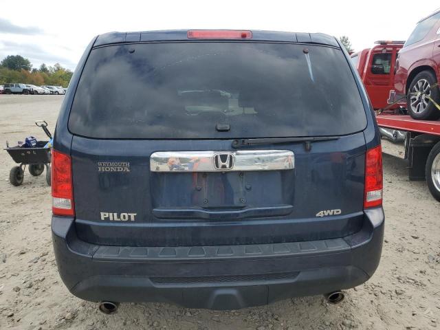 5FNYF4H58CB026120 - 2012 HONDA PILOT EXL BLUE photo 6
