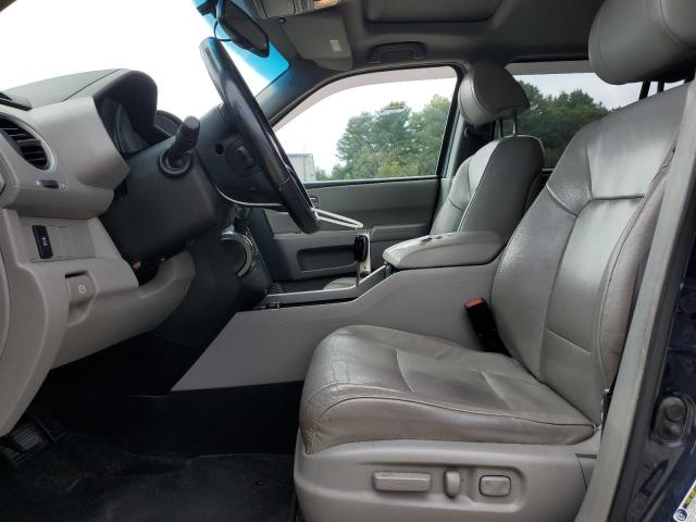 5FNYF4H58CB026120 - 2012 HONDA PILOT EXL BLUE photo 7