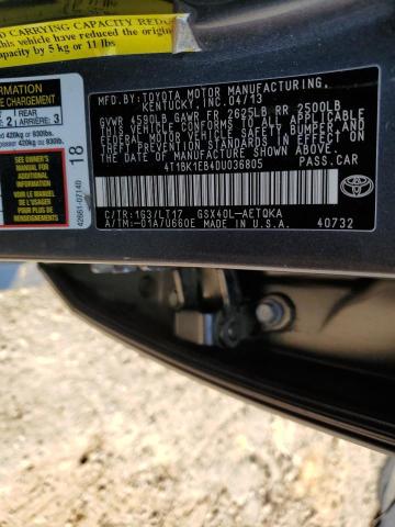 4T1BK1EB4DU036805 - 2013 TOYOTA AVALON BASE 石墨色 照片 13