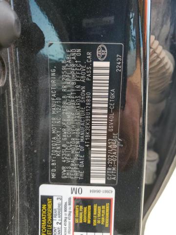 4T1BK3EK9BU128890 - 2011 TOYOTA CAMRY SE 黑色 照片 12