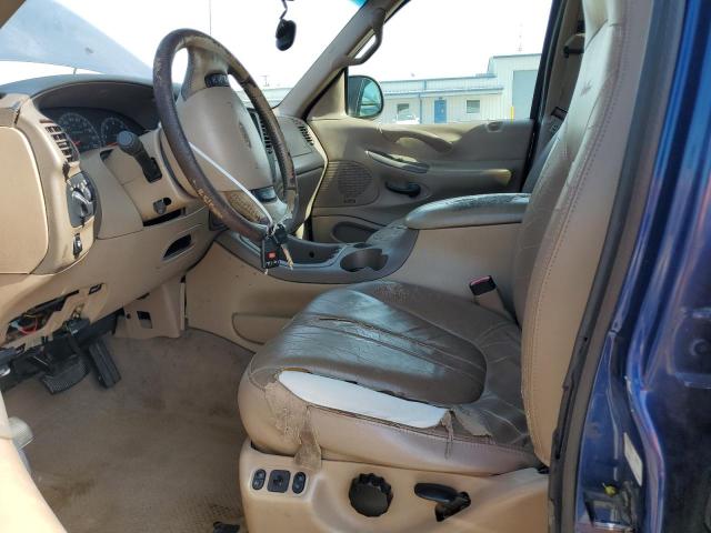 1FMEU18W6VLB73550 - 1997 FORD EXPEDITION BLUE photo 7