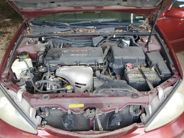 4T1BE32K54U270023 - 2004 TOYOTA CAMRY LE BURGUNDY photo 11