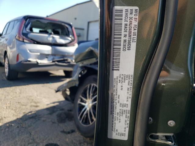 3C4NJDAB6MT568269 - 2021 JEEP COMPASS SPORT 绿色 照片 12