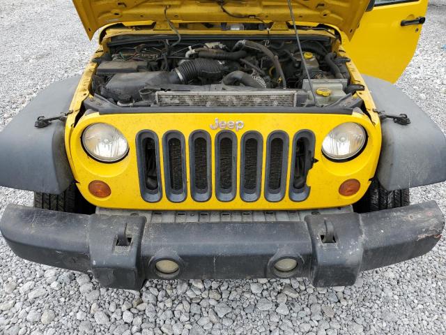 1J4FA24198L581704 - 2008 JEEP WRANGLER X YELLOW photo 12