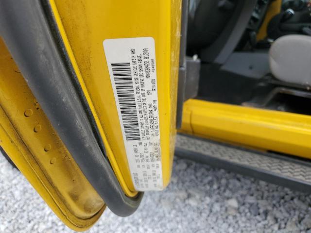 1J4FA24198L581704 - 2008 JEEP WRANGLER X YELLOW photo 13