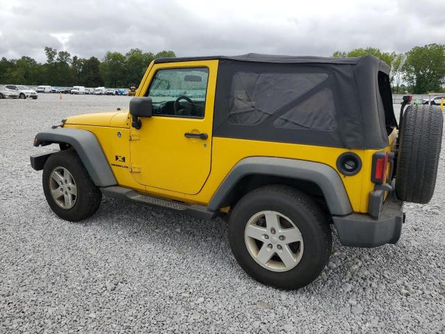 1J4FA24198L581704 - 2008 JEEP WRANGLER X YELLOW photo 2