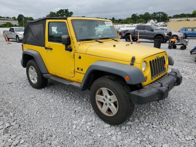 1J4FA24198L581704 - 2008 JEEP WRANGLER X YELLOW photo 4