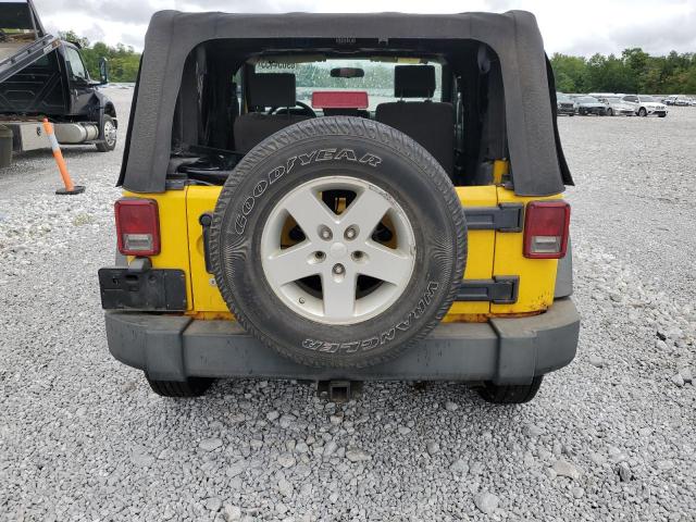 1J4FA24198L581704 - 2008 JEEP WRANGLER X YELLOW photo 6