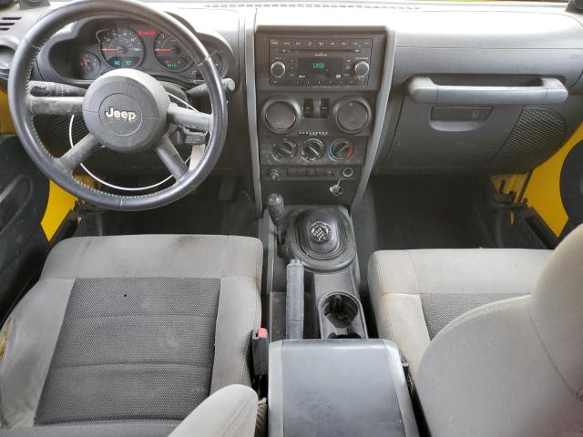 1J4FA24198L581704 - 2008 JEEP WRANGLER X YELLOW photo 8