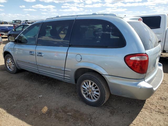 2C8GP64L32R793139 - 2002 CHRYSLER TOWN & COU LIMITED BLUE photo 2