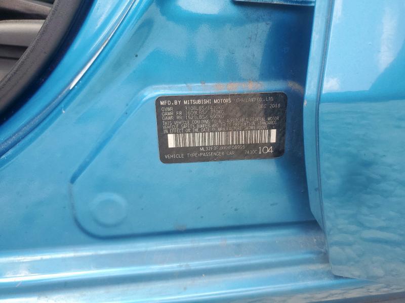 ML32F3FJXKHF08995 - 2019 MITSUBISHI MIRAGE G4 ES Mavi foto 12