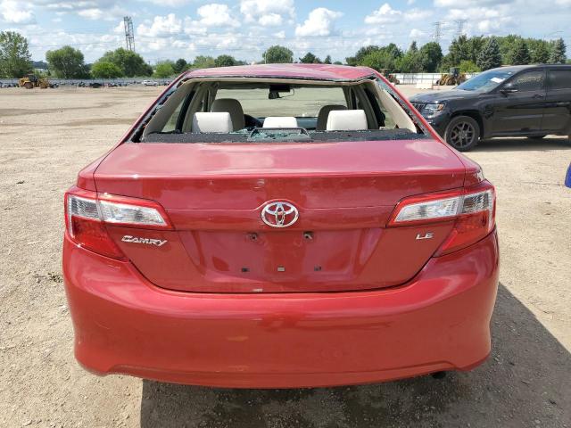 4T4BF1FK9DR306250 - 2013 TOYOTA CAMRY L 红色 照片 6