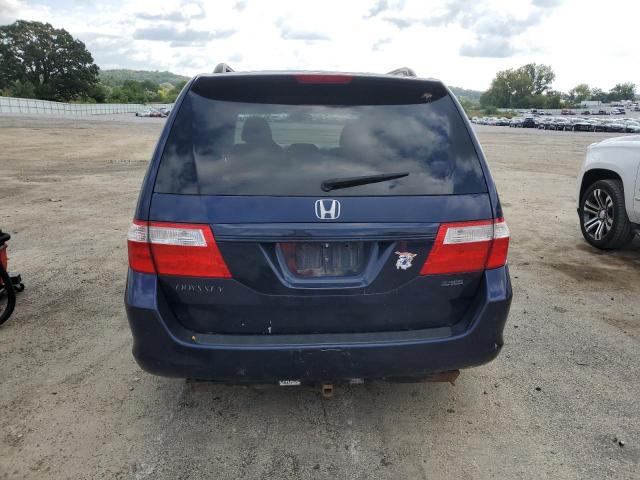 5FNRL38427B044715 - 2007 HONDA ODYSSEY EX BLUE photo 6