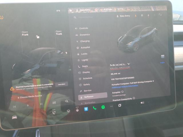 7SAYGDEF8PF815693 - 2023 TESLA MODEL Y 白色 照片 9